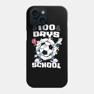 100 days of school featuring a dabbing Football #1 Phone Case