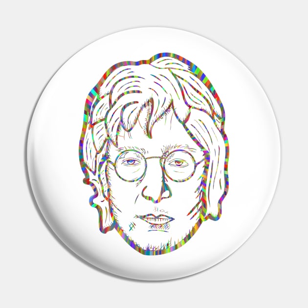 Lennon Artwork Pin by KHJ