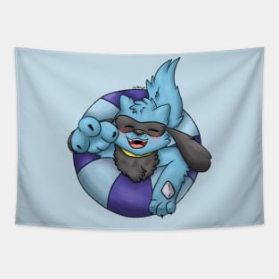 Swimmer boi (Fox) Tapestry