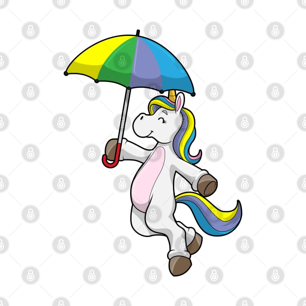 Unicorn with Umbrella by Markus Schnabel