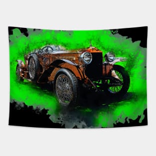 Gold Classic Car Tapestry