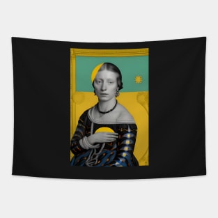 Renaissance Abstract Portrait Tapestry