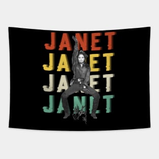 Janet Jackson Vintage Tour Concert Tapestry