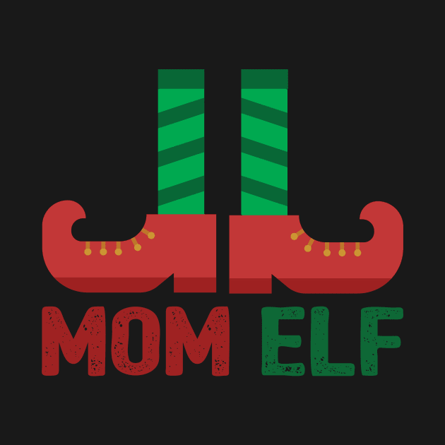 Mom Elf Matching Christmas Family Apparel by Evoke Collective