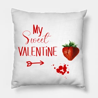 Sweet Valentine with Strawberry Pillow