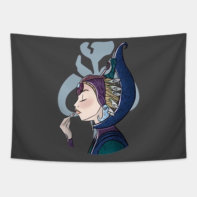 Lipstick Duchess Satine Tapestry by Lipstick and Lightsabers