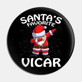 Santas Favorite Vicar Christmas Pin