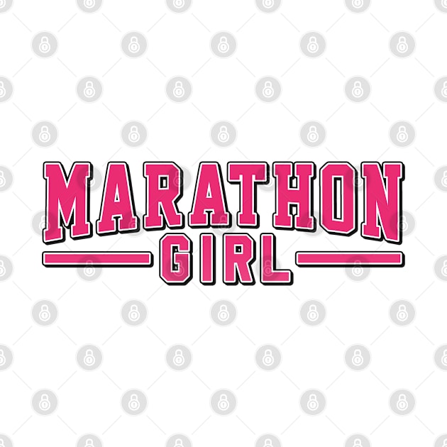 Marathon girl. Perfect present for mother dad friend him or her by SerenityByAlex