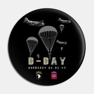 USA Paratroopers D-Day WWII Normandy 82nd 101nd Airborne Pin