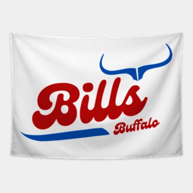 buffalo bills football Tapestry by soft and timeless