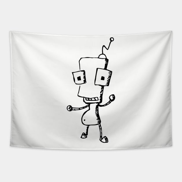 Small Robot Tapestry by gregfitz