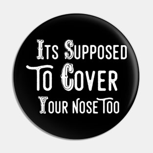 Funny Mask goth Pin