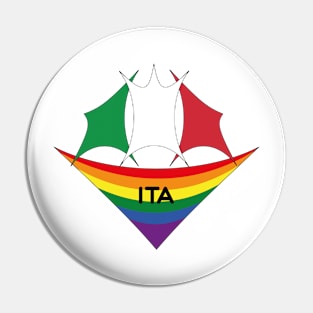 Italy pride flag Pin