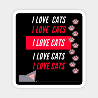 Love cats Magnet