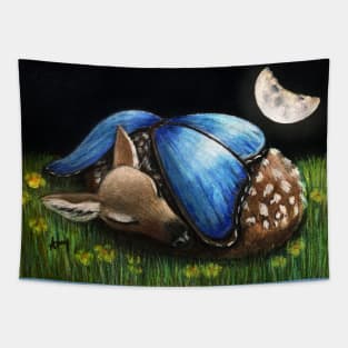 "Midnight Slumber" - Butterflown collection Tapestry