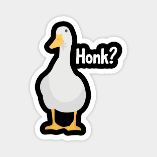 Honk? Cute Goose Cartoon Magnet