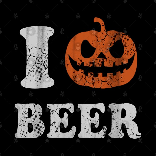 I Love Beer Halloween Pumpkin by E