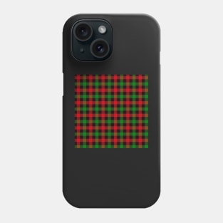 Christmas Plaid Winter Cozy Home Decor & Gifts Red & Green Plaid Phone Case