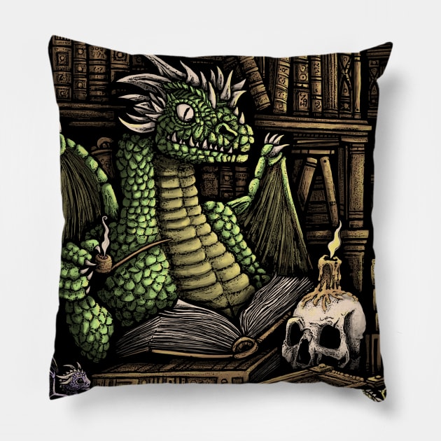 Book Wyrm Pillow by kg07_shirts