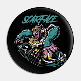 SCARFACE RAPPER Pin