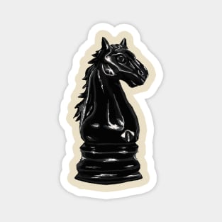 Black Knight - Digital Illustration Magnet