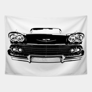 1958 Chevy Bel air B&W Tapestry