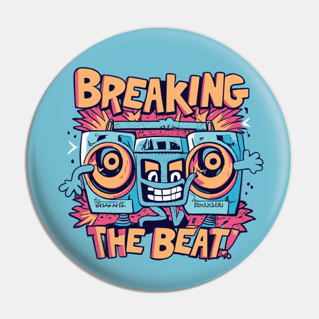 breaking the beat Pin by AOAOCreation