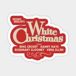 White Christmas 1954 Holiday Classic Title Magnet