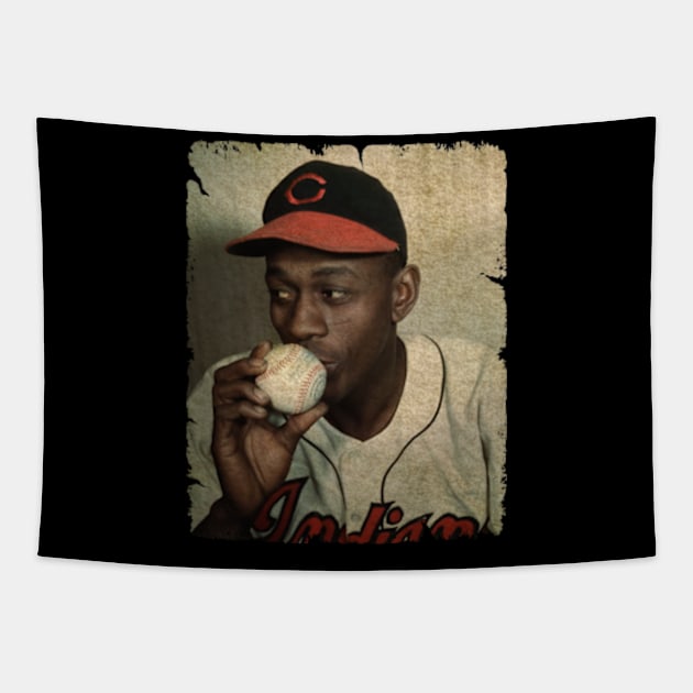 Satchel Paige in Cleveland Guardians Tapestry by PESTA PORA