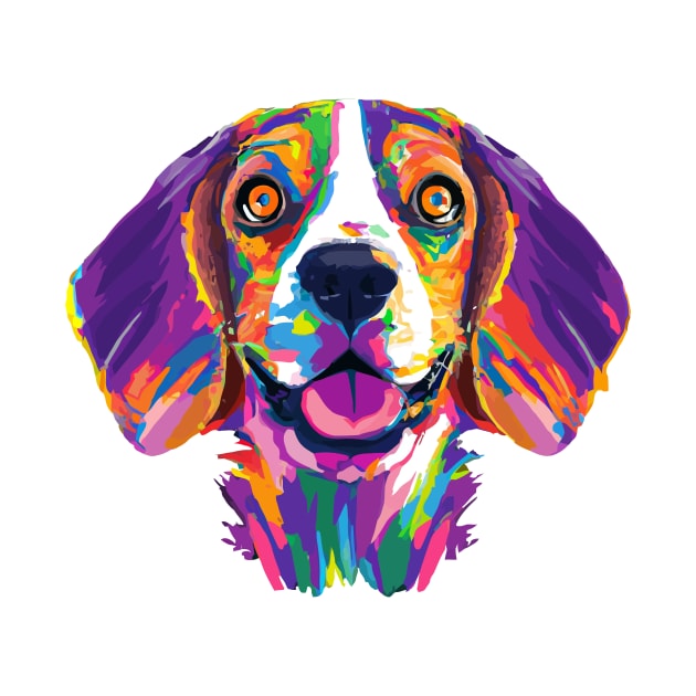 Cute English Beagle Art Print by Furrban