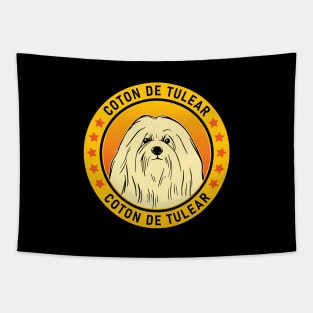 Coton de Tulear Dog Portrait Tapestry