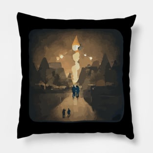 Detour Shirts - Embrace the Journey, Find Your Campfire Pillow