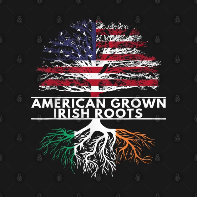 American Grown Irish Roots Flag Ireland ST PATRICKS DAY by elmiragokoryan