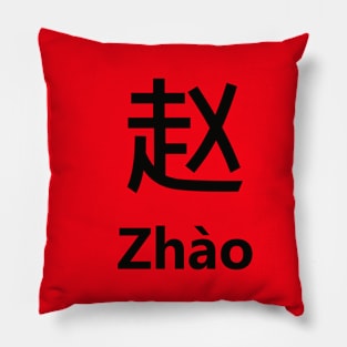 Chinese Surname Zhào Pillow