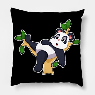 Panda on Tree Pillow