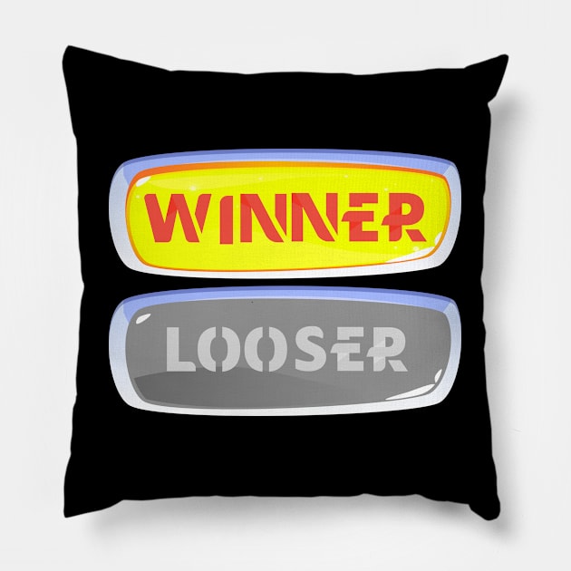 Winner not Loser Pillow by Auny91