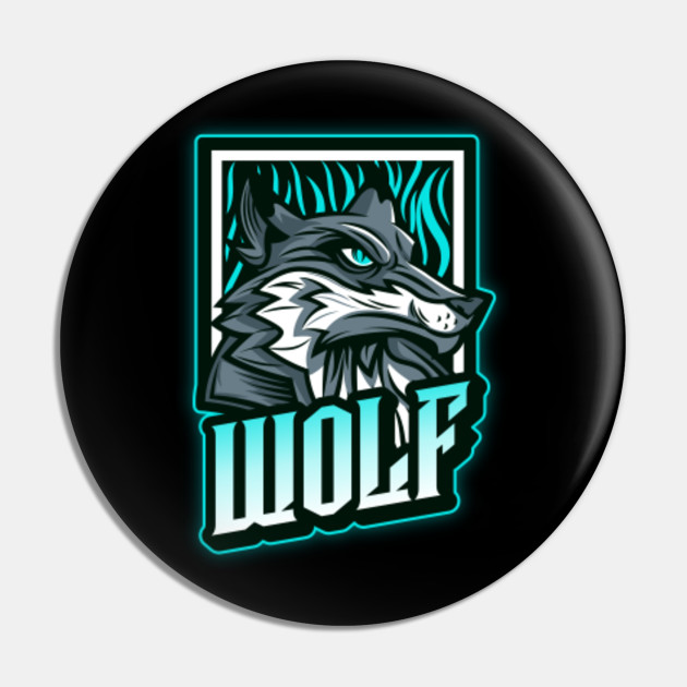 3d Cool Wolf Wolf Pin Teepublic