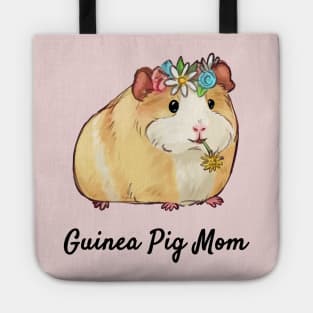 Flower Guinea Pig Mom Tote