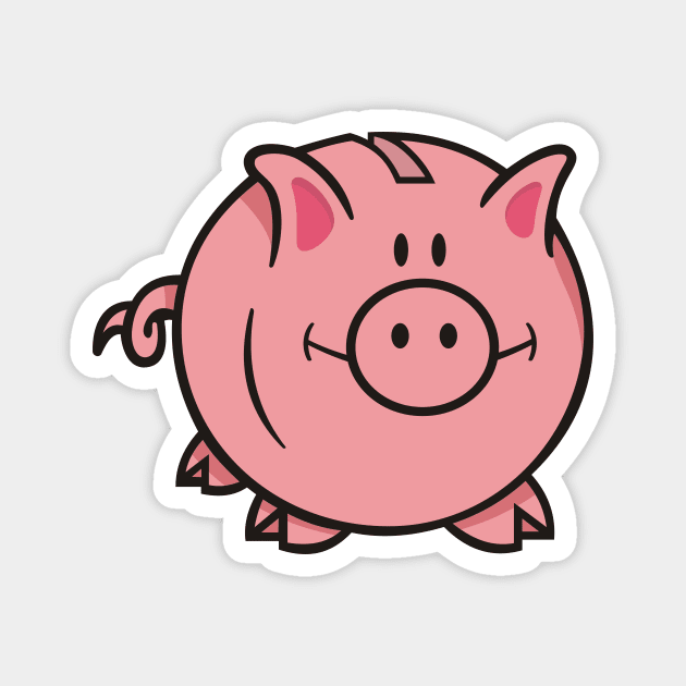 Piggy Bank Magnet by sifis