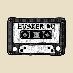 husker du cassette black and white T-Shirt