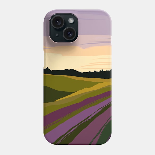 LANDSCAPE: purple Phone Case by SudarinaBiza