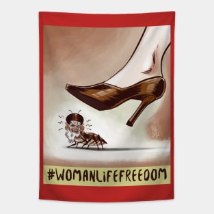 Woman life freedom Tapestry