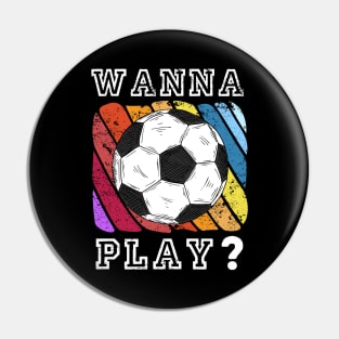 Retro Soccer Pin