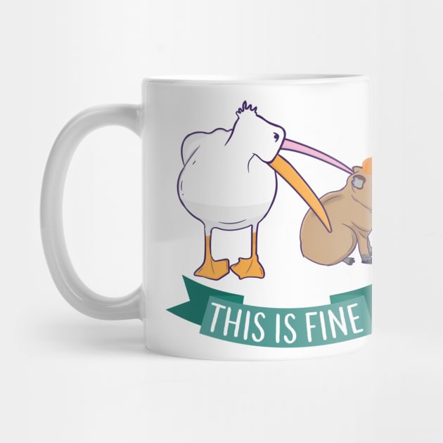 This is Fine Funny Meme Mug