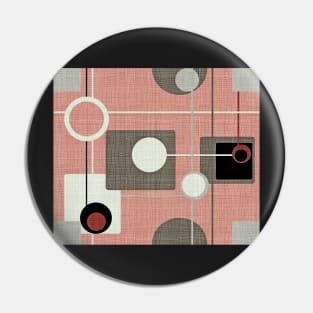 Orbs and squares (pink) Pin