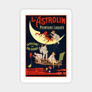 L'Astrolin France Vintage Poster 1900 Magnet