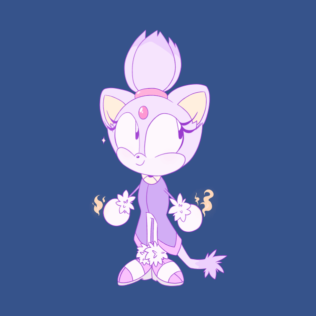 Classic Blaze the Cat by SpookytheKitty2001