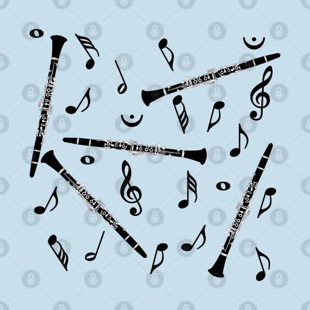 Clarinet Music Notes by Barthol Graphics