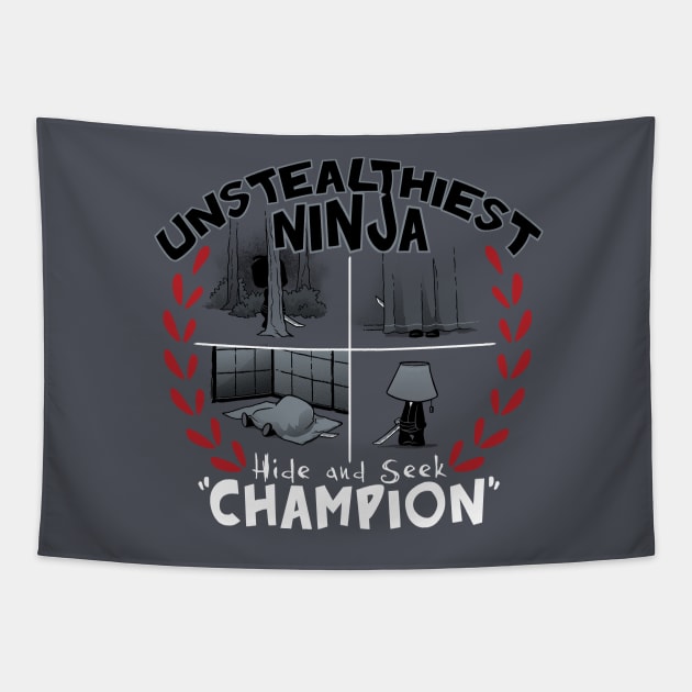 Unstealthiest Ninja Tapestry by Dooomcat