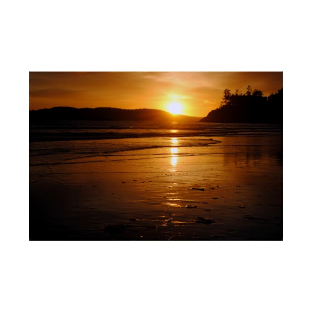 Sunset Long Beach Tofino Vancouver Island Canada by AndyEvansPhotos